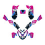 polaris predator500 graphics kit 2002-2007 fracture series magenta