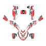 polaris predator500 graphics kit 2002-2007 future series red