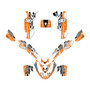 polaris predator500 graphics kit 2002-2007 future series orange