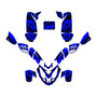 polaris predator500 graphics kit 2002-2007 patriot series blue