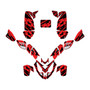 polaris predator500 graphics kit 2002-2007 patriot series red