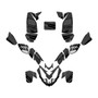 polaris predator500 graphics kit 2002-2007 razor series smoke