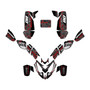 polaris predator500 graphics kit 2002-2007 rift series red