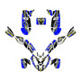 polaris predator500 graphics kit 2002-2007 shred series blue