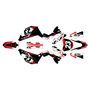 honda cr125 graphics kit 2002-2007 evader series red