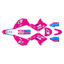 honda cr125 graphics kit 2002-2007 ominous series magenta