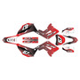 honda cr250 graphics kit 2002-2007 ominous series red