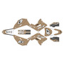 honda cr250 graphics kit 2002-2007 ominous series tan