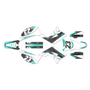 honda cr125 graphics kit 2002-2007 redeemer series teal