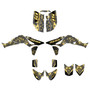 honda trx450r graphics kit 2004-2005 cyberware series gold