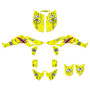 honda trx450r graphics kit 2006-2017 predator series yellow