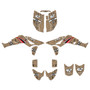 honda trx450r graphics kit 2006-2017 predator series tan