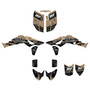 honda trx450r graphics kit 2004-2005 warrior series tan