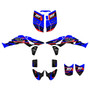 honda trx450r graphics kit 2006-2017 warrior series blue