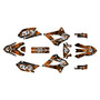 kawasaki klx300sm graphics kit 2021-2023 core series orange