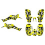 honda trx400ex graphics kit 1999-2004 invasion series yellow