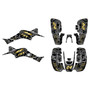 honda trx400ex graphics kit 1999-2004 invasion series gold