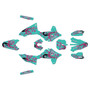 suzuki drz4sm graphics kit 2025+ stim series teal