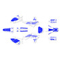 yamaha yz450f graphics kit 2010-2013 rebel series blue-shift