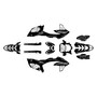 yamaha wr450f graphics kit 2024-2026 rebel series white