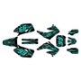 honda cr125 & cr250 graphics kit 2004-2007 prime series teal