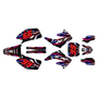 honda cr250 graphics kit 2004-2007 prime series red-blue