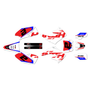 honda cr125 graphics kit 2004-2007 flight series white