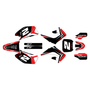 honda cr125 & cr250 graphics kit 2004-2007 lightning series red