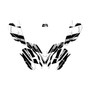 polaris outlaw50 graphics kit all years razor series white