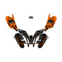 polaris outlaw50 graphics kit all years revolt series orange
