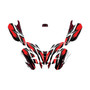 polaris outlaw50 graphics kit all years shred series red