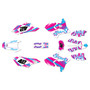 suzuki drz400p graphics kit 2000-2024 whiplash series magenta