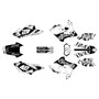 suzuki drz400p graphics kit 2000-2024 whiplash series white