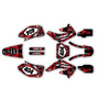honda crf450r graphics kit 2002-2004 shatter series red