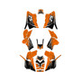 polaris scrambler850 graphics kit 2013-2026 fracture series orange