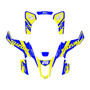 suzuki ltz400 graphics kit 2003-2008 flow series yellow