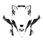 suzuki ltz400 graphics kit 2003-2008 flow series white
