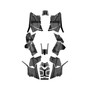 polaris scrambler850 graphics kit 2013-2026 paint series smoke