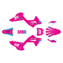 honda cr125 graphics kit 2020 ominous series magenta