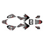 honda crf50 graphics kit 2013-2026 cyberware series red