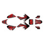 honda crf50 graphics kit 2013-2026 cyberware series red-shift