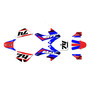 honda crf50 graphics kit 2004-2012 prestige series blue