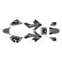 honda crf50 graphics kit 2013-2026 prestige series smoke
