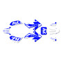 honda crf50 graphics kit 2013-2026 prestige series blue-shift