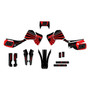 honda xr650l graphics kit 1992-2025 fh series red-shift