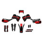 honda xr650l graphics kit 1992-2025 warrior series red-shift