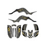 yamaha raptor660 graphics kit 2001-2005 cyberware series gold