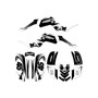 yamaha raptor660 graphics kit 2001-2005 division series white