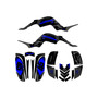 yamaha raptor660 graphics kit 2001-2005 division series blue-shift