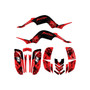 yamaha raptor660 graphics kit 2001-2005 nightcity series red